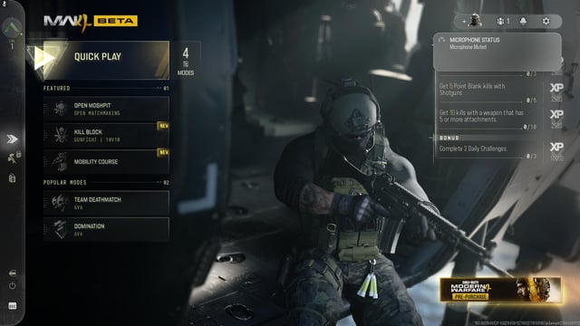 La Beta Abierta de Modern Warfare 4 vuelve con campaña jugable y mapa de Warzone