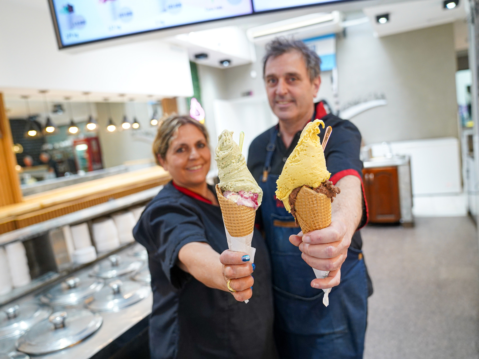 Venecia cumplió 60 años en Devoto: helado artesanal, cafetería y continuidad familiar