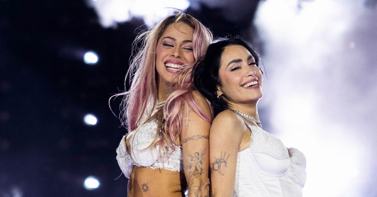 Lali Espósito reunió a Tini Stoessel y Marilina Bertoldi en el escenario de River Plate